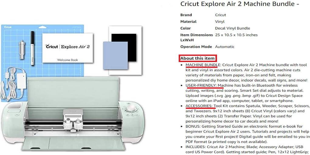 Cricut Explore Printer for Vinyl