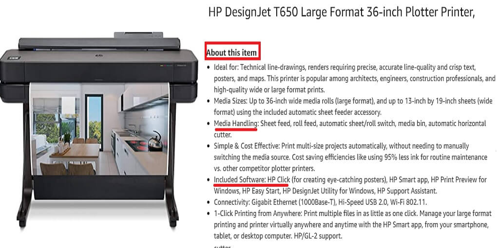 HP DesignJet Printer for Vinyl